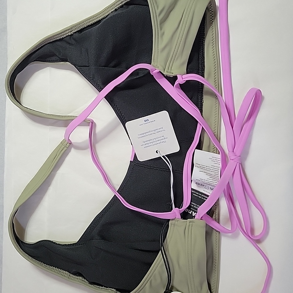 PrAna Tulum Colorblock Bikini Top NWT - Picture 6 of 7